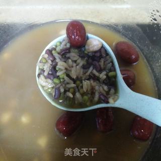 绿豆杂粮粥的做法步骤：3