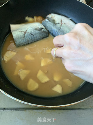 日式酱煮鲅鱼的做法步骤：3