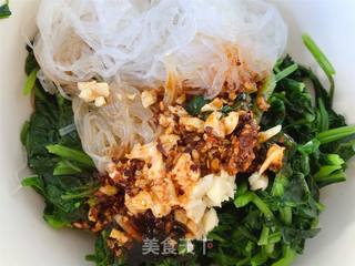 凉拌菠菜粉丝的做法步骤:4