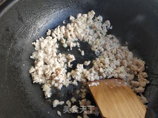 茄子肉末番茄打卤面的做法步骤:4