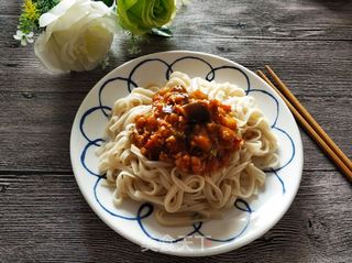 茄子肉末番茄打卤面的做法步骤:12