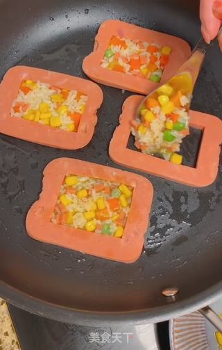 火腿早餐饼的做法步骤:9