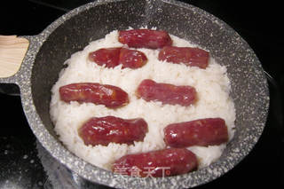 石锅腊肠饭的做法步骤:5