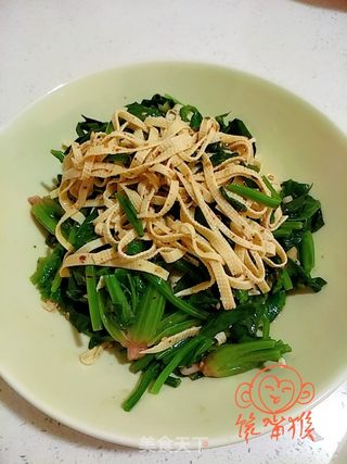 菠菜拌千张的做法步骤:12