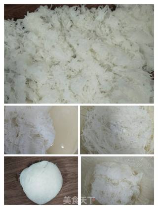 白萝卜韭菜馅蒸饺的做法步骤:4
