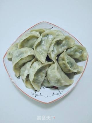 白萝卜韭菜馅蒸饺的做法步骤:9