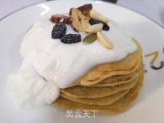 花式精致简餐:板栗鸡蛋饼+小米山药粥的做法步骤:8