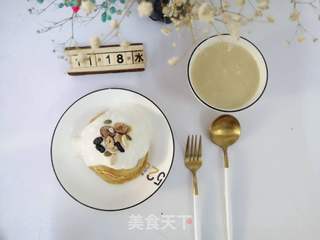 花式精致简餐：板栗鸡蛋饼+小米山药粥的做法步骤：11