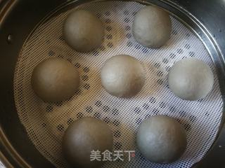 黑芝麻花生米浆馒头的做法步骤:12