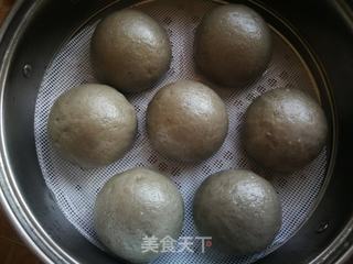 黑芝麻花生米浆馒头的做法步骤:13