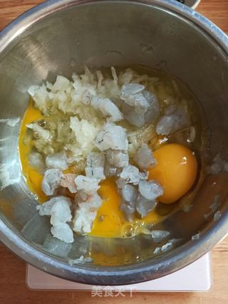 鲜虾海苔冬瓜蛋饼的做法步骤:3