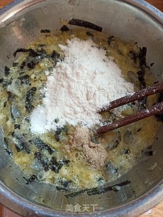 鲜虾海苔冬瓜蛋饼的做法步骤:4