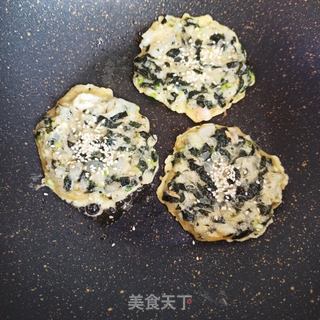鲜虾海苔冬瓜蛋饼的做法步骤:6