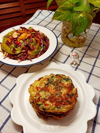 鲜虾海苔冬瓜蛋饼的做法步骤:9