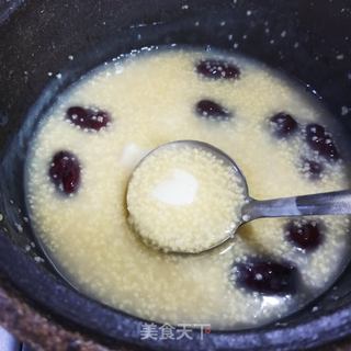 红枣山药小米粥的做法步骤:6