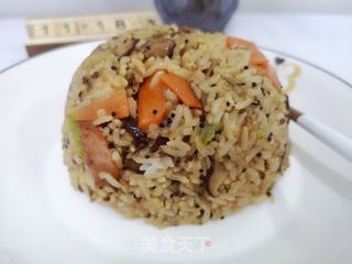 没有蛋的炒饭的做法步骤:5