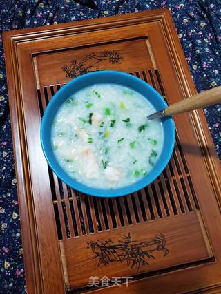 虾仁青菜粥的做法步骤:8