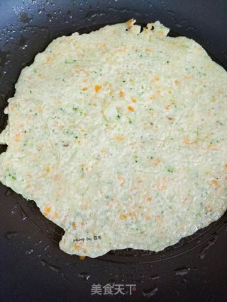 西兰花胡萝卜鸡蛋早餐饼的做法步骤:15