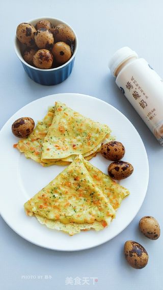 西兰花胡萝卜鸡蛋早餐饼的做法步骤:20