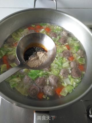 肉丸胡辣汤的做法步骤:6