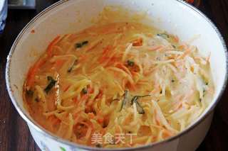 土豆丝鸡蛋饼的做法步骤:4