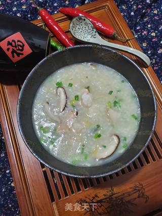 冬菇虾仁粥的做法步骤:9