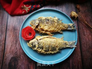 干炸鲫鱼的做法步骤:12