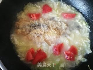 蕃茄白菜鲫鱼汤的做法步骤:13