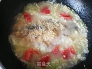 蕃茄白菜鲫鱼汤的做法步骤:14