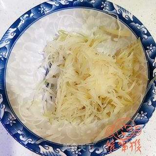炝拌芥菜丝的做法步骤:3