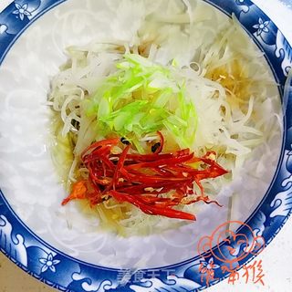 炝拌芥菜丝的做法步骤:6