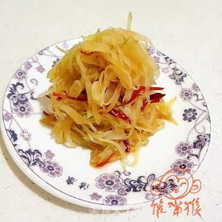 炝拌芥菜丝的做法步骤:7