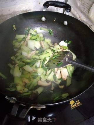 香菇黑白菜的做法步骤：5