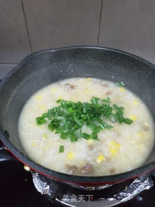 牛肉粒玉米粥的做法步骤:11