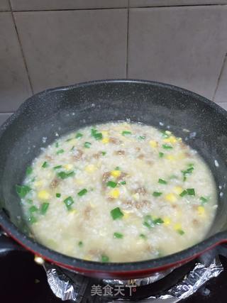牛肉粒玉米粥的做法步骤:12