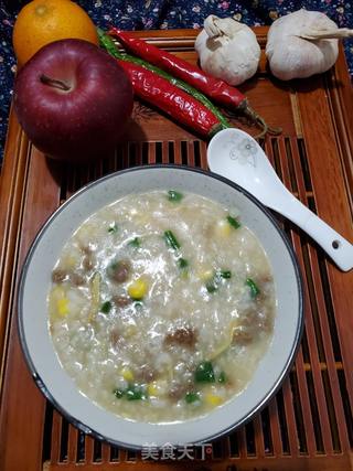 牛肉粒玉米粥的做法步骤:13