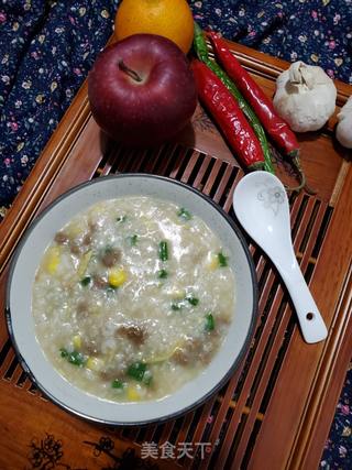 牛肉粒玉米粥的做法步骤:14