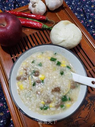 牛肉粒玉米粥的做法步骤:15