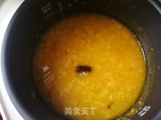 皂角米南瓜红枣大米粥的做法步骤:8
