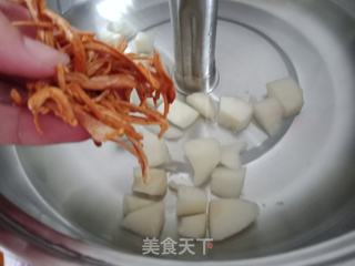 虫草花雪梨稀饭的做法步骤:4