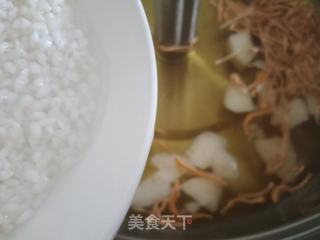 虫草花雪梨稀饭的做法步骤:5