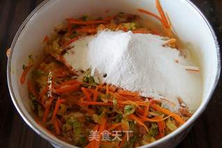 白米饭蔬菜饼的做法步骤:5