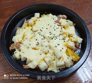 奶酪馒头火腿丁的做法步骤:7