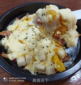 奶酪馒头火腿丁的做法步骤:8