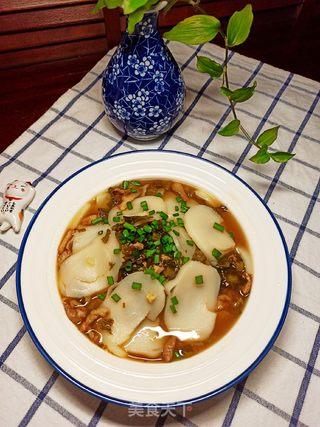 雪菜肉丝炒年糕的做法步骤:9