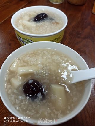电炖锅山药苹果红枣粥的做法步骤:5