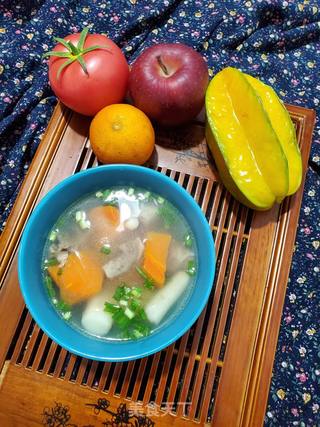 隔沙肉煲胡萝卜山药汤的做法步骤:12