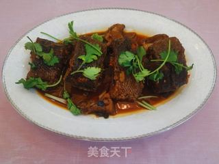 红烧黑鱼段的做法步骤:12