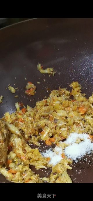 蟹粉炒饭的做法步骤:5