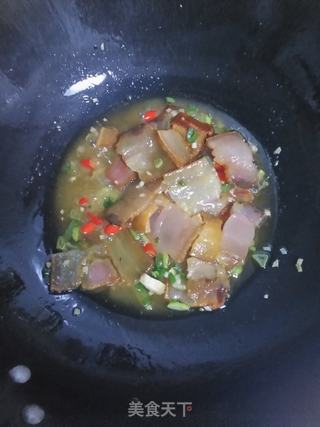 腌萝卜干炒腊肉的做法步骤:6